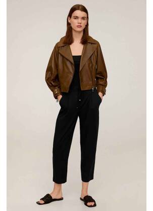 Pantalon chino noir MANGO femme