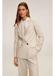 Blazer beige MANGO femme