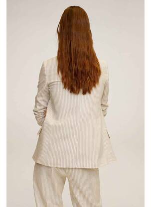 Blazer beige MANGO femme