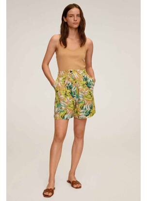 Short jaune MANGO femme