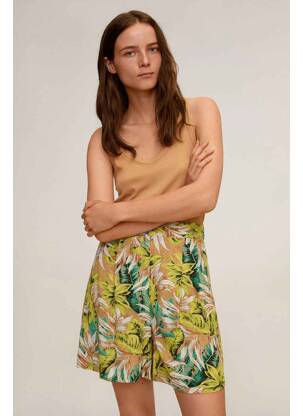 Short jaune MANGO femme