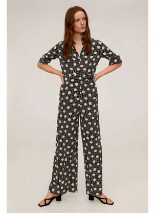 Combi-pantalon noir MANGO femme