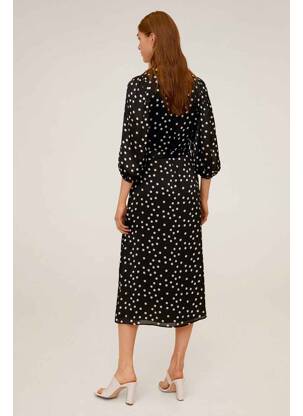 Robe mi-longue noir MANGO femme
