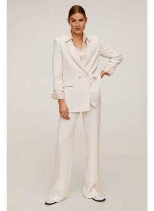 Pantalon large beige MANGO femme