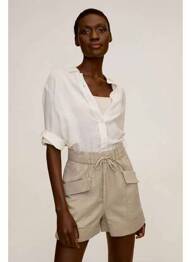 Short gris MANGO femme