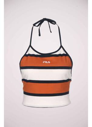 Top orange FILA femme