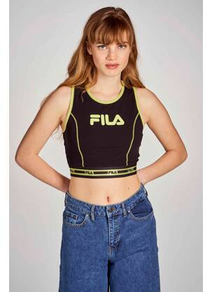 Crop top noir FILA femme