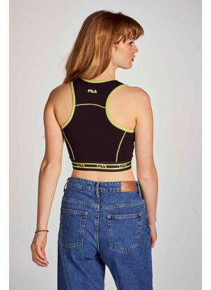 Crop top noir FILA femme