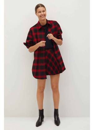 Jupe courte rouge MANGO femme