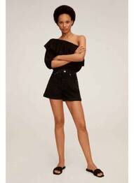 Short noir MANGO femme