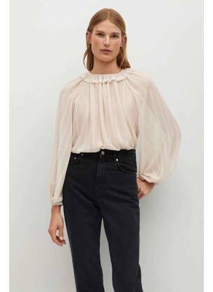 Blouse beige MANGO femme