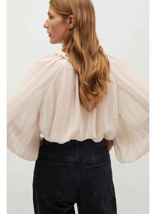 Blouse beige MANGO femme