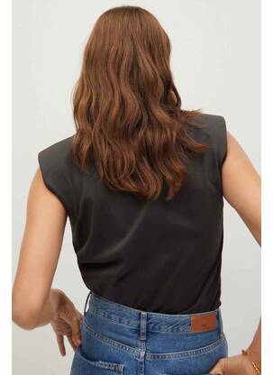 T-shirt gris MANGO femme