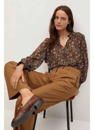 Blouse marron MANGO femme