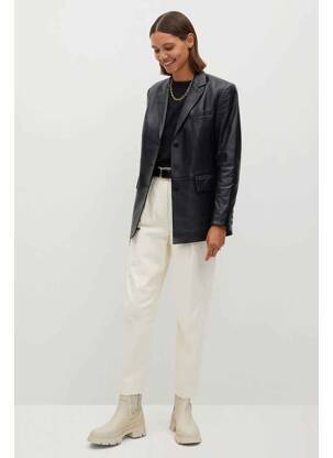 Pantalon large beige MANGO femme
