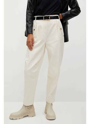 Pantalon large beige MANGO femme