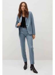 Pantalon chino bleu MANGO femme