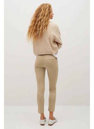 Pantalon slim marron MANGO femme