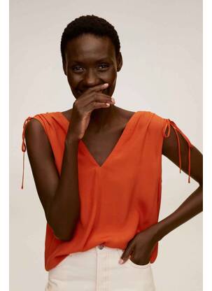 Top orange MANGO femme