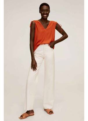 Top orange MANGO femme
