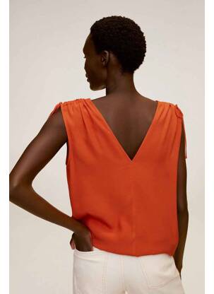 Top orange MANGO femme