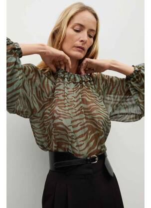 Blouse beige MANGO femme