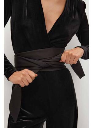 Combi-pantalon noir MANGO femme