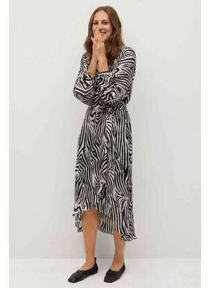 Robe longue noir MANGO femme