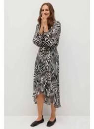 Robe longue noir MANGO femme