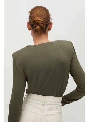 T-shirt beige MANGO femme