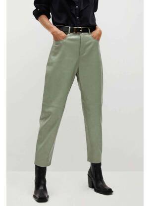 Pantalon 7/8 vert MANGO femme