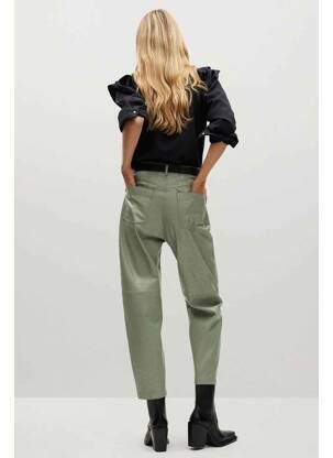Pantalon 7/8 vert MANGO femme
