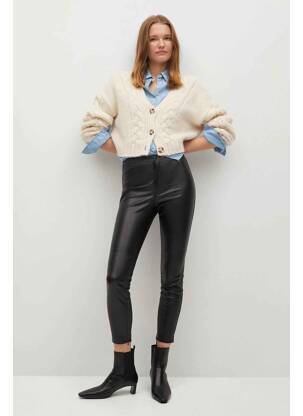 Pantalon slim noir MANGO femme