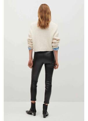 Pantalon slim noir MANGO femme