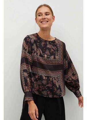 Top noir MANGO femme