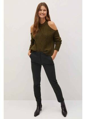 Pantalon chino beige MANGO femme
