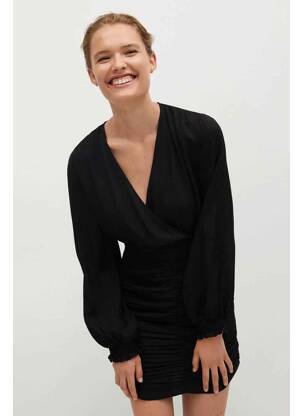 Robe mi-longue noir MANGO femme