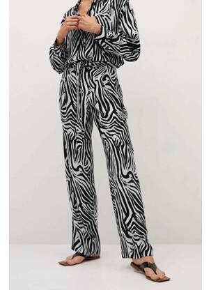 Pantalon droit noir MANGO femme