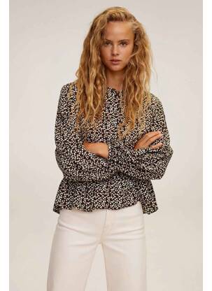 Blouse noir MANGO femme