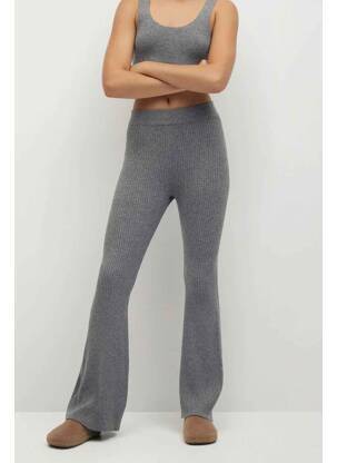 Pantalon flare gris MANGO femme