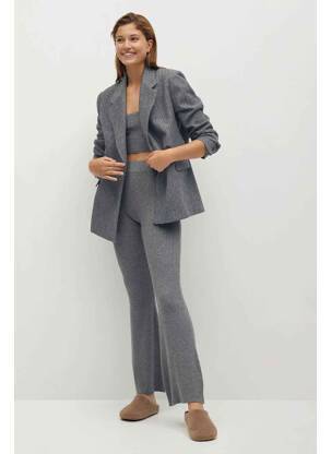 Pantalon flare gris MANGO femme