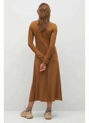 Robe longue marron MANGO pour femme seconde vue