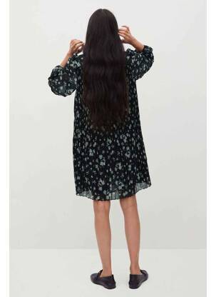 Robe mi-longue bleu MANGO femme