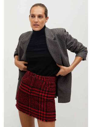 Jupe courte rouge MANGO femme
