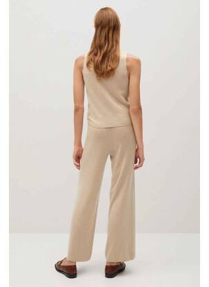 Pantalon large gris MANGO femme