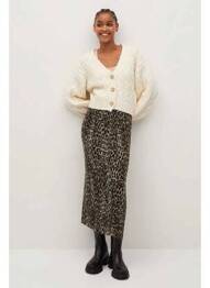 Jupe longue noir MANGO femme
