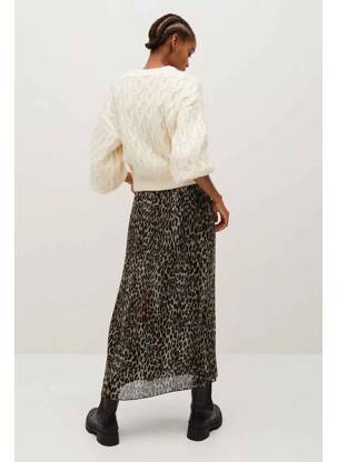 Jupe longue noir MANGO femme