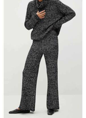 Pantalon droit noir MANGO femme