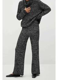 Pantalon droit noir MANGO femme