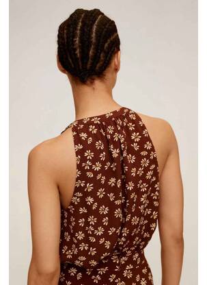 Chemisier marron MANGO femme